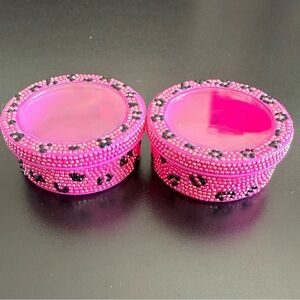 Pink Leopard Magnetic Small Organizer